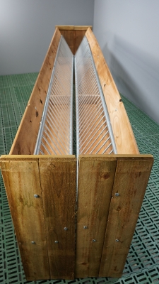 Double-rack with neck protection 4.00 mtr.