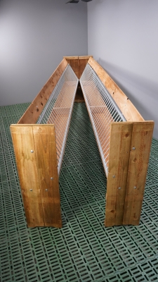 Double-rack with neck protection 4.00 mtr.