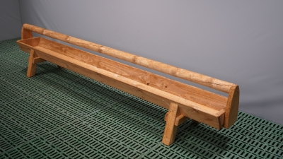 Holztrog mit Holm und Füßen Länge 3,00 m