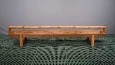 Holztrog mit Holm und Füßen Länge 3,00 m