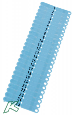 OhrmarkenTwintag Nr.101-150 blau  (je 50 Stück)
