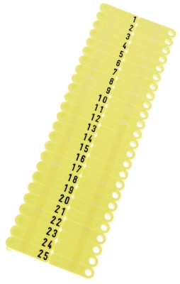 OhrmarkenTwintag Nr.101-150 gelb  (je 50 Stück)