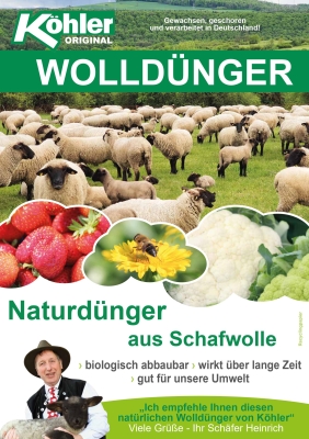 Flyer Wolldünger