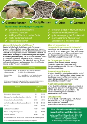 Flyer Wolldünger