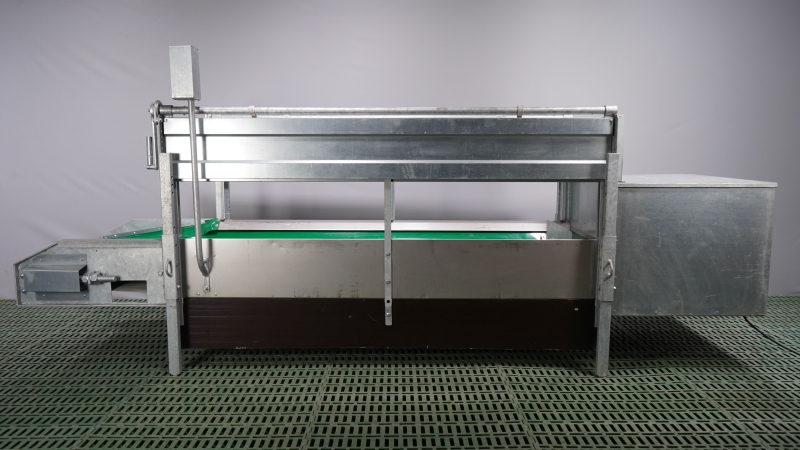 KÖHLER  -  Futterbandsegment Länge 2 m Trog V2A