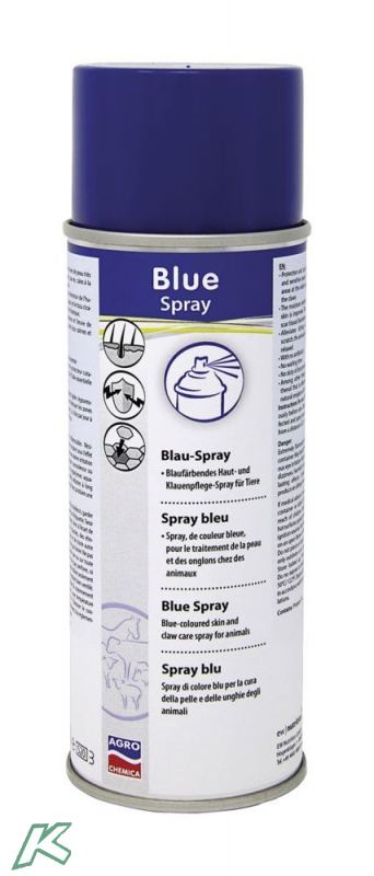 Blue spray