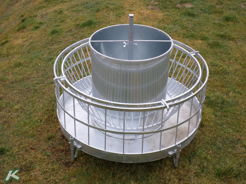 Hay Rack with inner ring and cone AND Concentrated Feed Machine