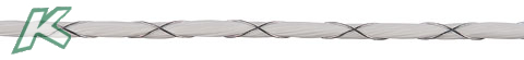 EconomyLine Rope cross-wound 4mm, 200m, white