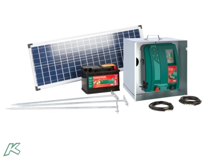 AKO Starterset Mobil Power AN 6000 inkl. 55W Solarmodul